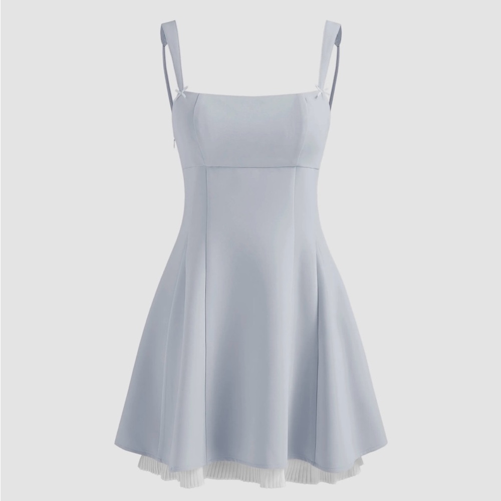 Cider Light Blue Mini Dress